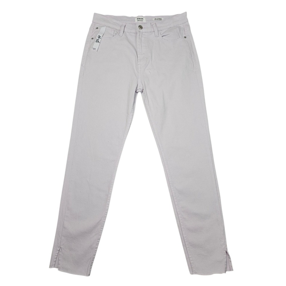 Kensie Jeans Womens Sz 8 29 High Rise Skinny Raw Hem Lilac Lavender Denim Stretc